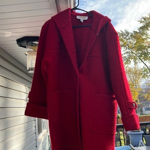Beautiful red wool coat
